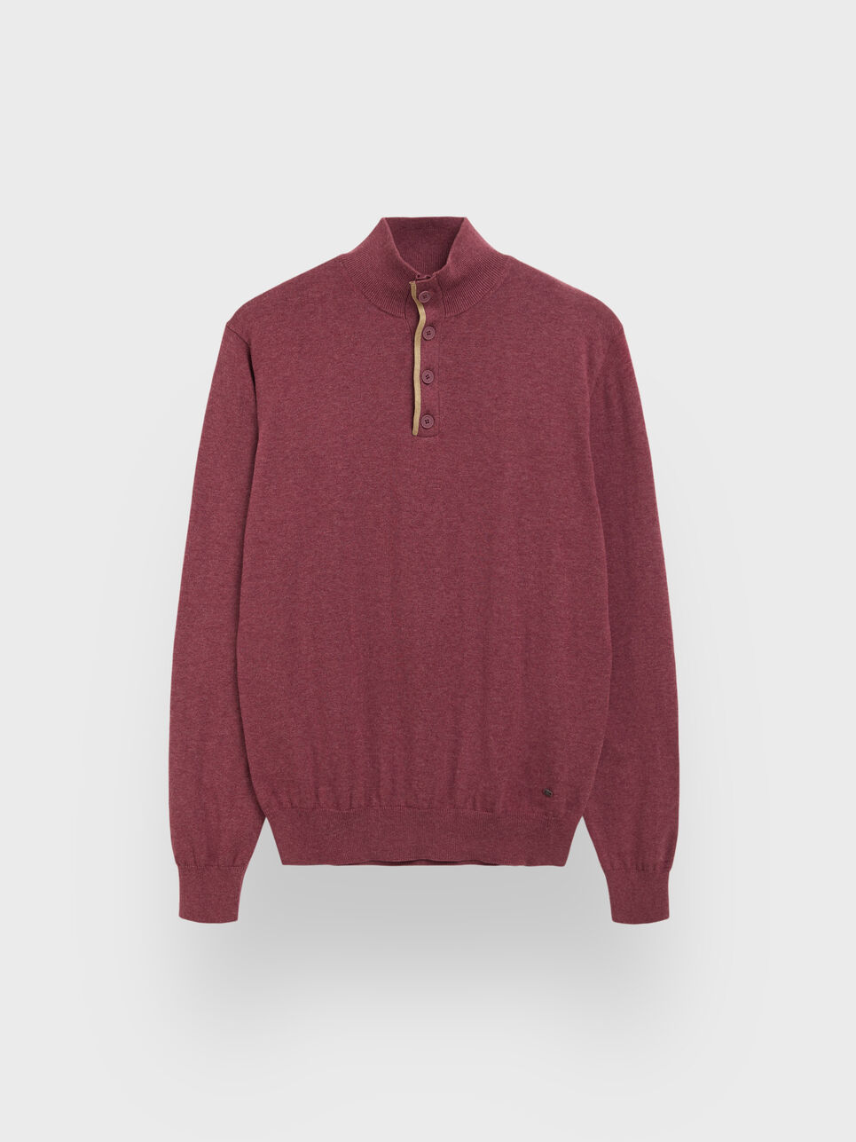 JERSEY BUTTON COLLAR