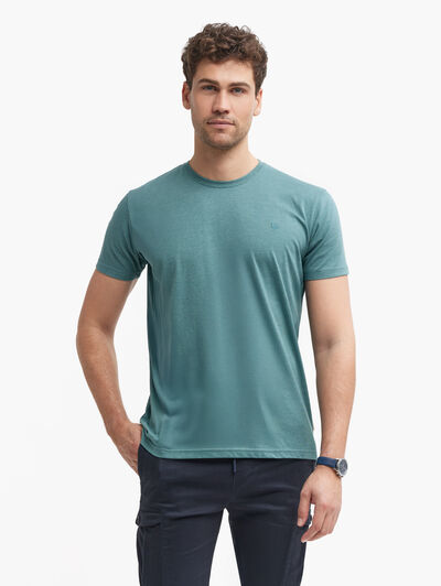 CAMISETA MELANGE AZUL