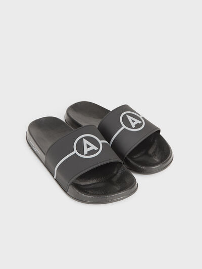 CHANCLAS LOGO NEGRO