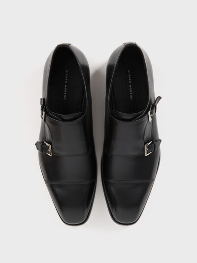 ZAPATOS DOBLE HEBILLA NEGRO