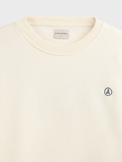SUDADERA BASICA OVERSIZE CRUDO
