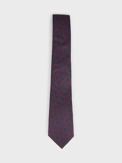 CORBATA PRINTED BURDEOS