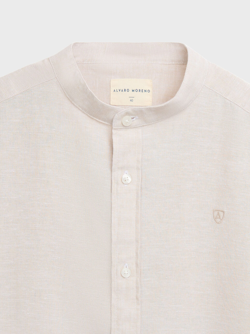 CAMISA LINO M.CORTA MAO