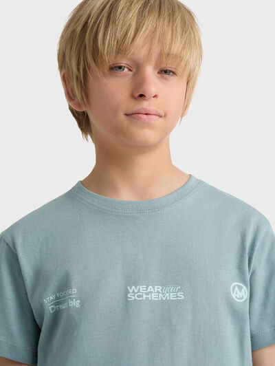 CAMISETA SCHEMES KIDS AZUL