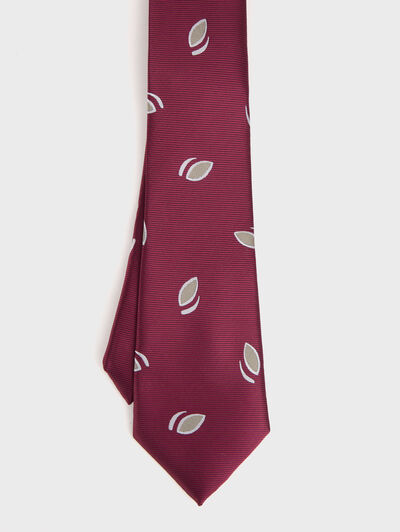 CORBATA JACQUARD MF BURDEOS