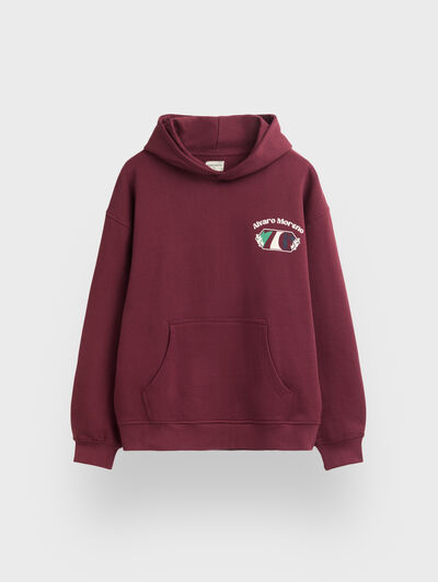 SUDADERA UNIQUE BURDEOS