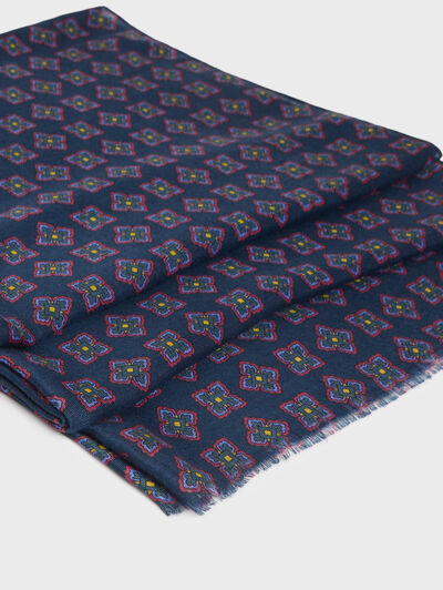 FOULARD PRINT AZUL MARINO