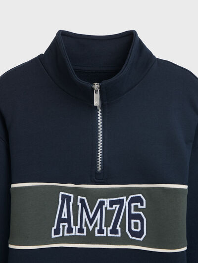 SUDADERA UNIQUE KIDS AZUL MARINO