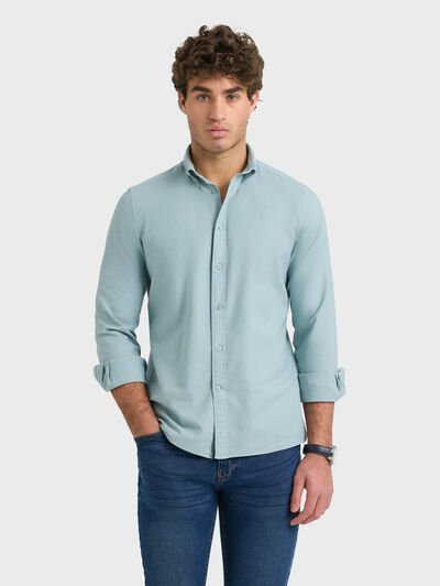 CAMISA OXFORD DYE AZUL