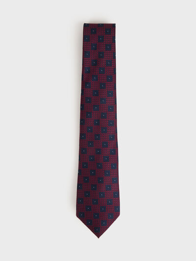 CORBATA JAQUARD MF BURDEOS