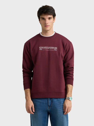 SUDADERA MIRACLES BURDEOS