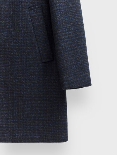 ABRIGO GALES CHECKS AZUL MARINO