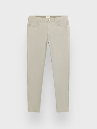 PANTALON DIAGONAL 5P BEIGE