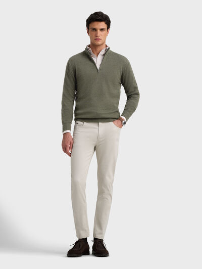 JERSEY CREMALLERA VERDE