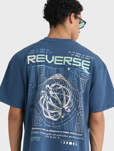 CAMISETA REVERSE AZUL MARINO
