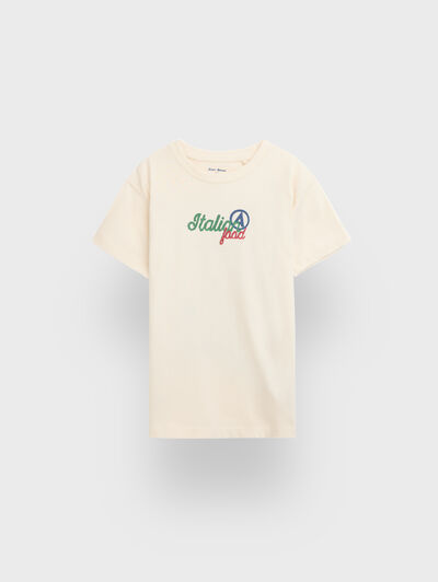 CAMISETA ITALIAN KIDS BEIGE