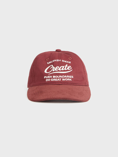GORRA CREATE BURDEOS