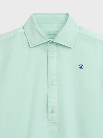 POLERA PANAMA DYE VERDE AGUA