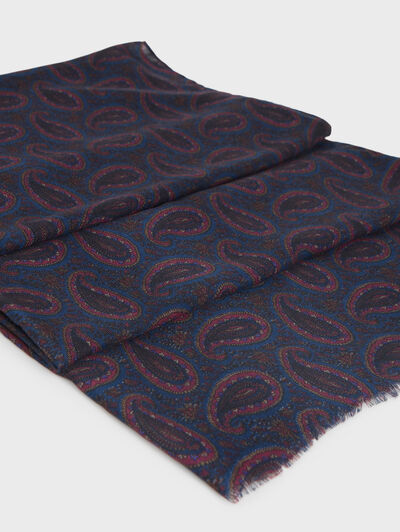 FOULARD PRINT AZUL MARINO