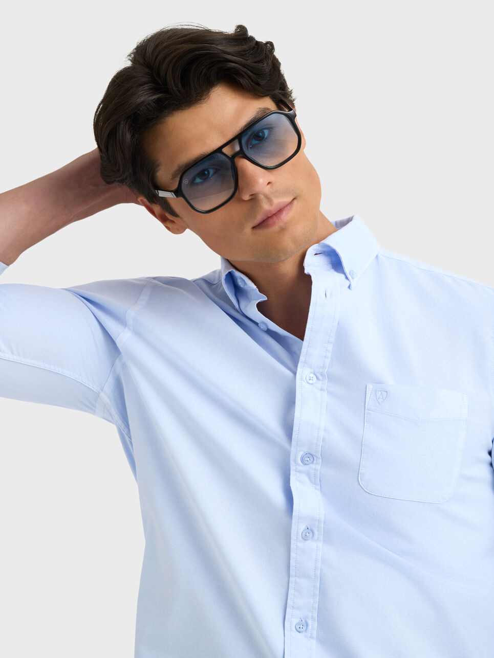 CAMISA OXFORD POCKET DYE