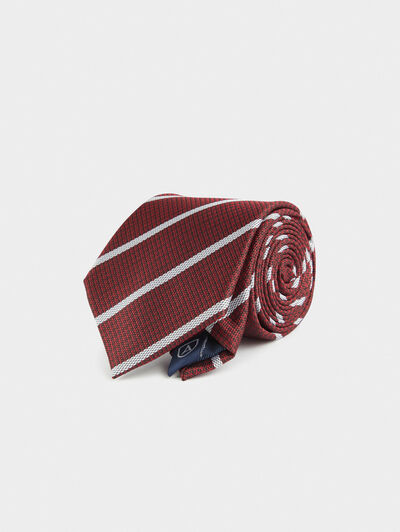 CORBATA JACQUARD MF BURDEOS