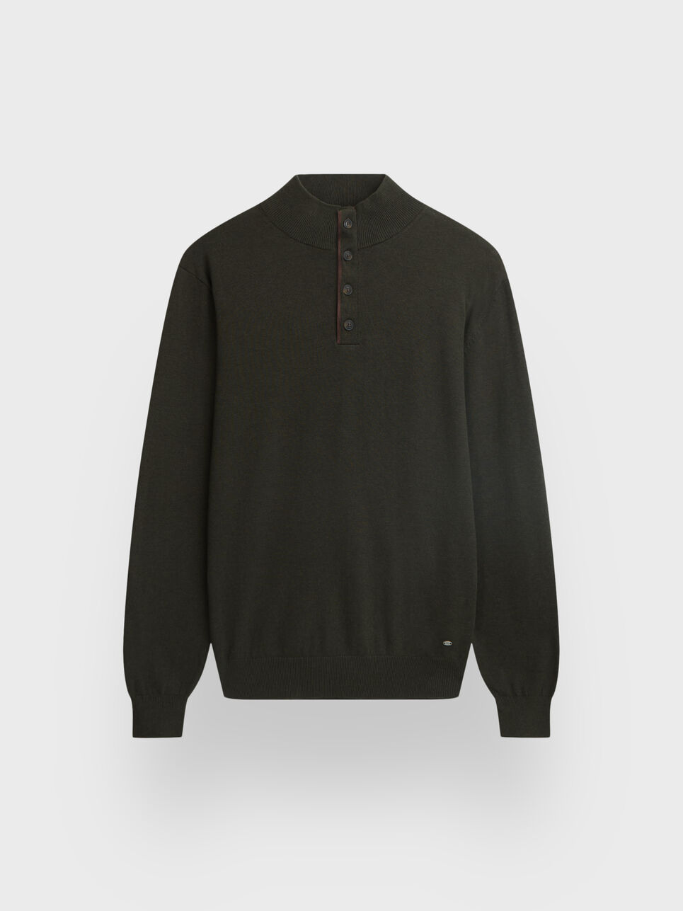 JERSEY BUTTON COLLAR