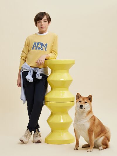 SUDADERA ORIGEN KIDS AMARILLO