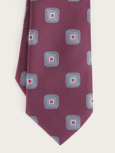 CORBATA JACQUARD MF BURDEOS