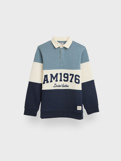 SUDADERA POLO 1976 KIDS CELESTE
