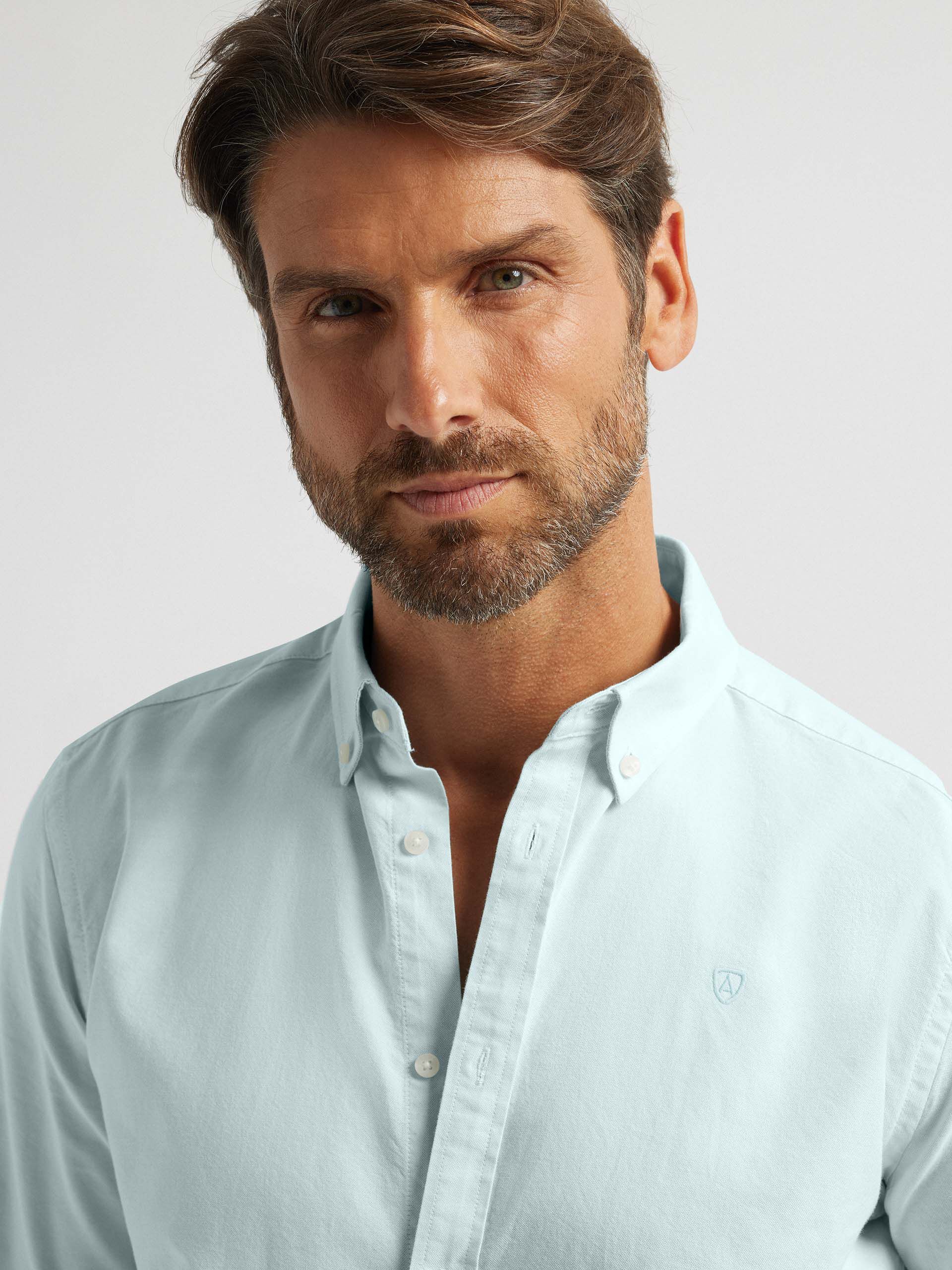 Camisa verde agua hombre outlet