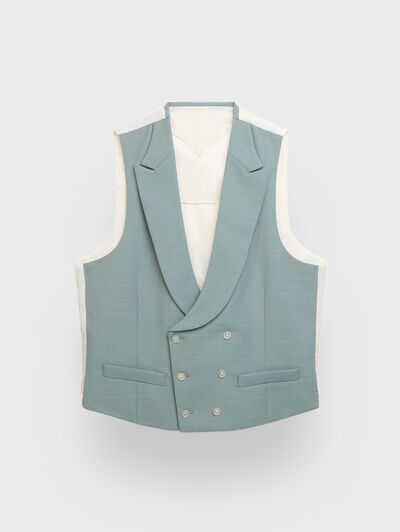 CHALECO PANAMA VERDE AGUA