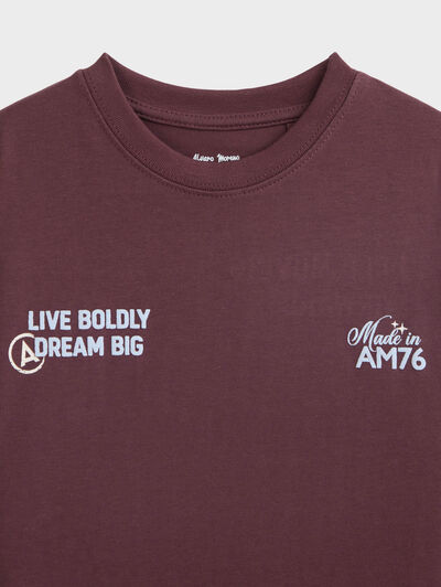CAMISETA LIVE KIDS BURDEOS