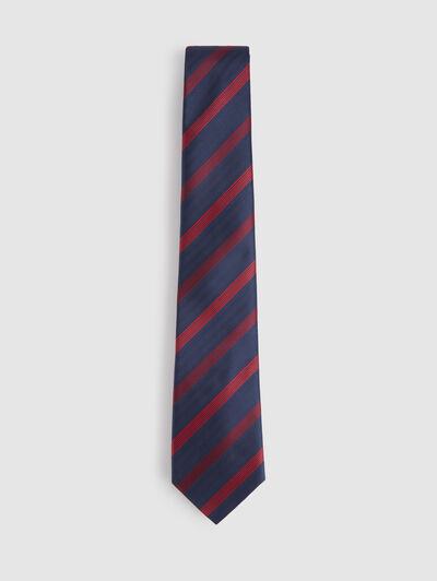 CORBATA JACQUARD MF AZUL MARINO