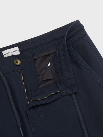 BERMUDA CARGO CORDON AZUL MARINO