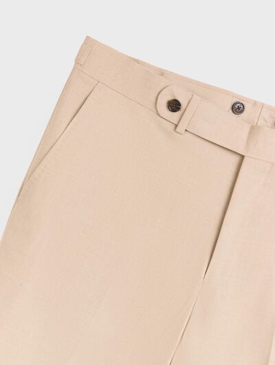 PANTALON DOPPIO PLAIN BEIGE