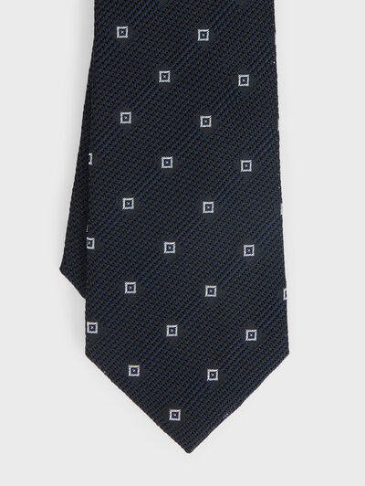 CORBATA GRENADINE AZUL MARINO