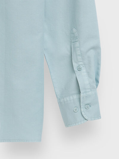 CAMISA OXFORD POCKET DYE AZUL