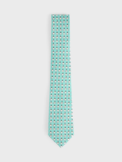 CORBATA PRINTED VERDE AGUA
