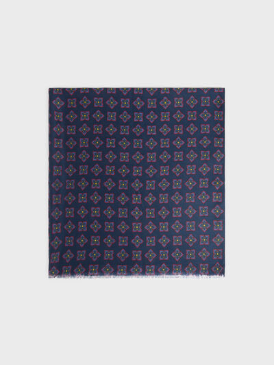 FOULARD PRINT AZUL MARINO