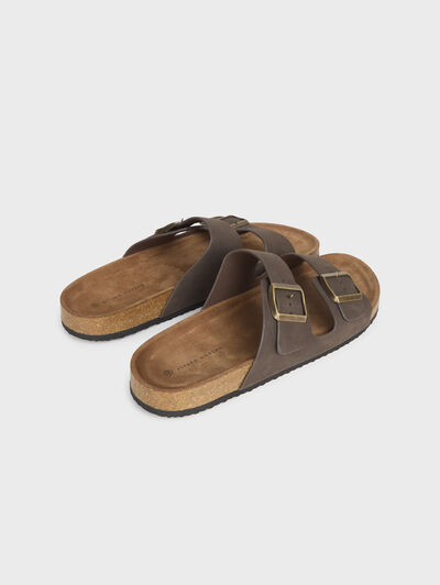 SANDALIAS HEBILLAS MARR&Oacute;N