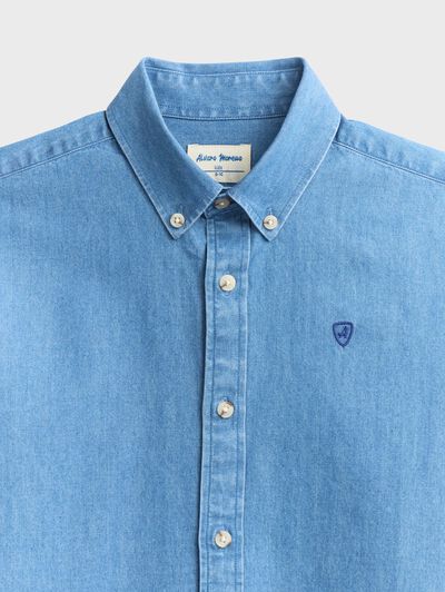 CAMISA DENIM BUTTON DOWN KIDS AZUL