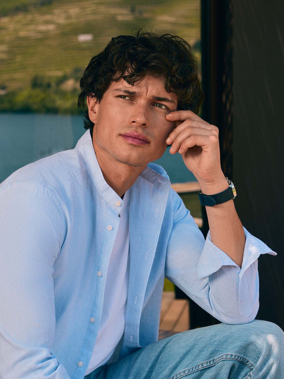 CAMISA LINO MIL RAYAS MAO