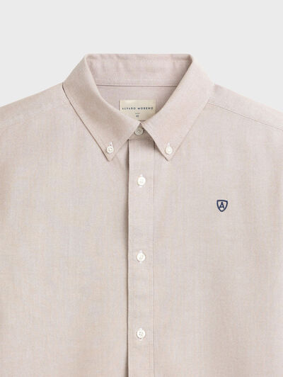 CAMISA OXFORD SOLID CAMEL