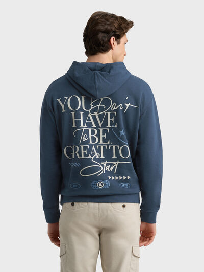 SUDADERA START AZUL MARINO