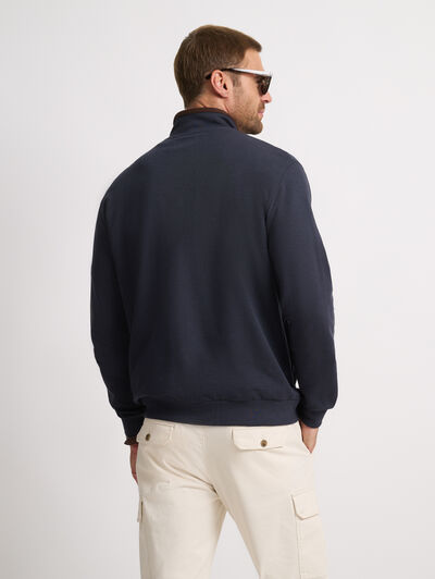 SUDADERA CONTRAST AZUL MARINO