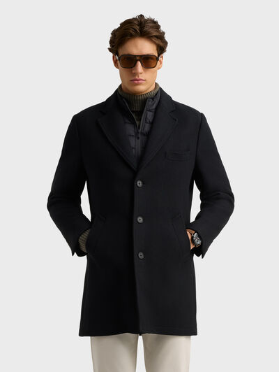 ABRIGO CORTAVIENTOS NEGRO