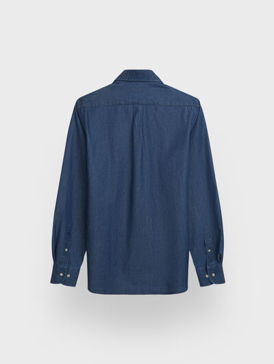 CAMISA DENIM TIE AZUL MARINO
