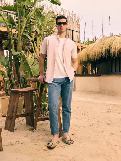 DENIM RELAXED FIT AZUL MARINO