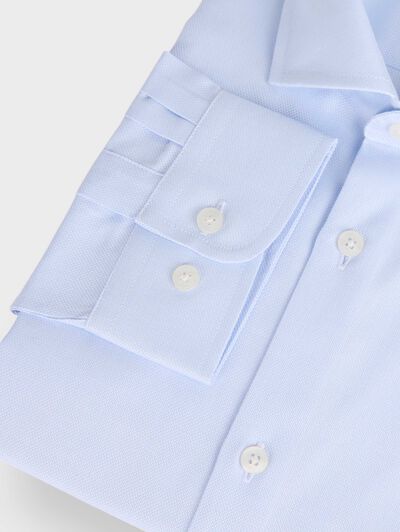 CAMISA VESTIR PANAMA KIDS CELESTE