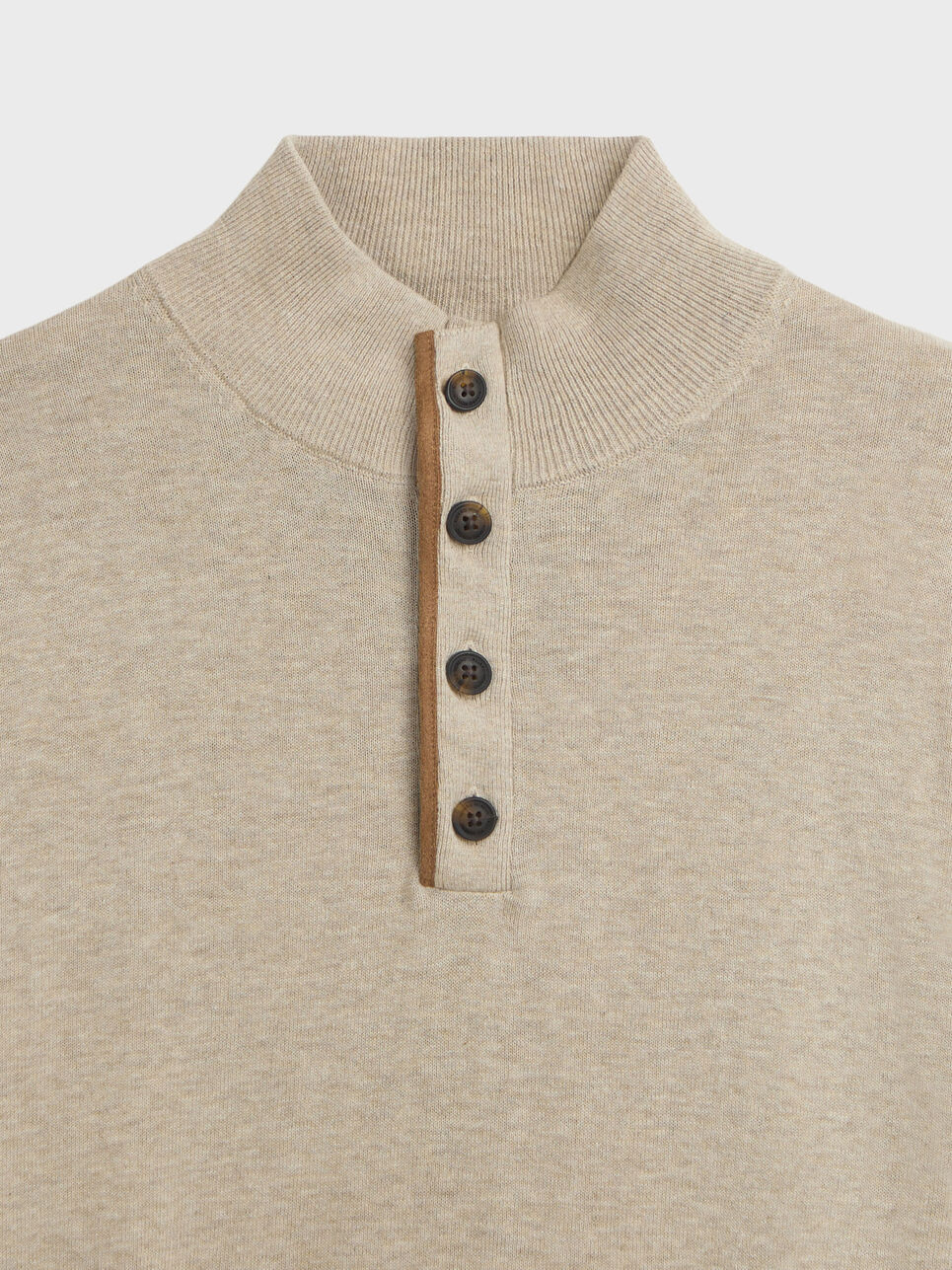 JERSEY BUTTON COLLAR